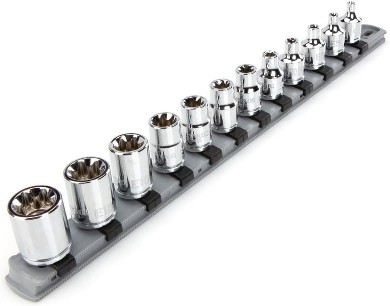 12 -Piece 3/8-in Drive Set External torx Bit Driver Socket Set