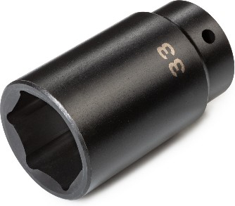 Metric 1/2-in Drive 33mm 6-point Impact Socket Individual