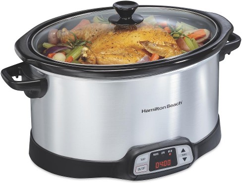 8-Quart Programmable Large Slow Cooker ( Stainless steel )