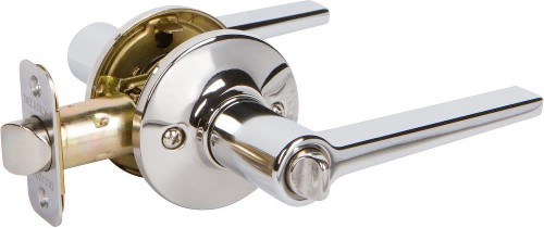 Delaney Contemporary Polished Chrome Interior or Bed/Bath Privacy Door Handle