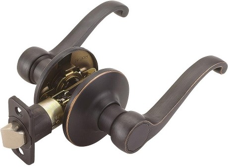 Scroll Scroll Oil Rubbed Bronze Interior Hall/Closet Passage Door Handle