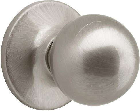Ball Ball Satin Nickel Interior Dummy Door Knob