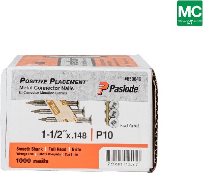 1-1/2-in x 0.148-in 30 -Degree 10d Bright Smooth Shank Collated Joist hanger nails ( 1000 -Per Box )