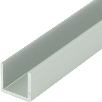 Satin Finish 1/2-in Inside Dimension Aluminum U-Channel 48-in Length (Pack of 3) C-Channel