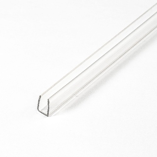 Clear 1/4-in Butyrate U-Channel Clear Plastic U-Channel/C-Channel 36-in Lengths (Pack of 4)
