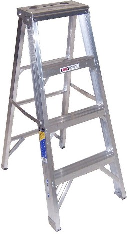 400 4-ft ( 8-ft Reach Height ) Aluminum Type 1AA - 375 lbs. Load Capacity Step ladder