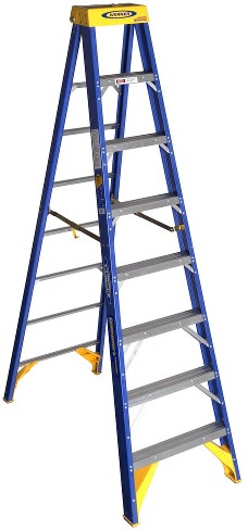 OBCN00 8-ft ( 12-ft Reach Height ) Fiberglass Type 1AA - 375 lbs. Load Capacity Step ladder
