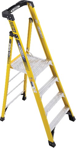 PD7300 7.0-ft ( 10.0-ft Reach Height ) Fiberglass Type 1AA - 375 lbs. Load Capacity Podium ladder