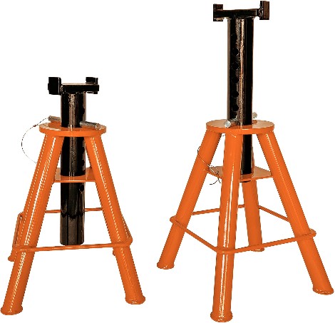 10 Ton Medium Height Jack Stand Set (2-pack)