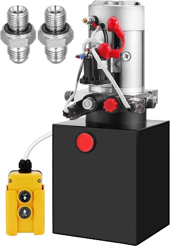 Hydraulic Power Unit 12 Volt Dump Trailer Hydraulic Pump Double Acting 12 Quart Hydraulic Pump