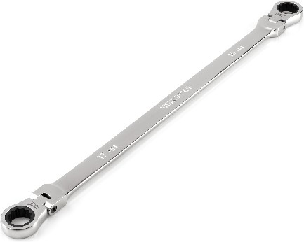 17mm x 19mm Metric Flexible Head Ratchet Wrench