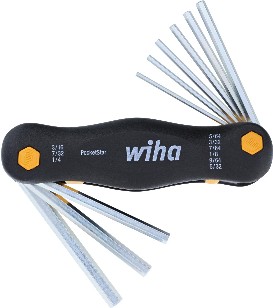 PocketStar Fold-Out Assorted Standard (SAE) 9 -Pieces Hex key set