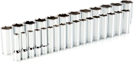 1/2-in Drive Metric Deep Socket Set 29 -Pieces
