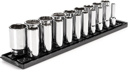 1/2-in Drive Standard (SAE) Deep Socket Set 19 -Pieces