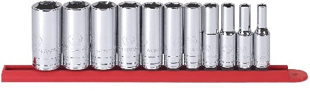 3/8-in Drive Standard (SAE) Deep Socket Set 11 -Pieces