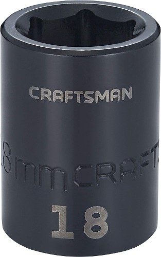 Metric 1/2-in Drive 18mm 6-point Impact Socket Individual