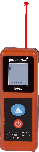 85-ft Indoor Laser Distance Measurer with Backlit Display