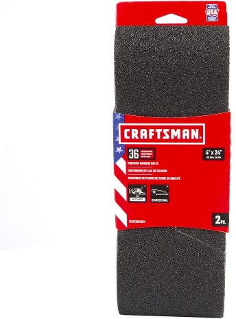 4 In x 24 In Z/O Belt 36 Grit 2pk 2 -Piece Zirconia alumina 36 -Grit Belt Sandpaper