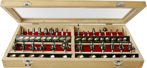 30-Piece Carbide-Tipped Router Bit Set