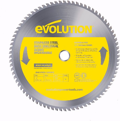 12-in 80 -Tooth Tungsten carbide-tipped steel Circular saw blade Individual