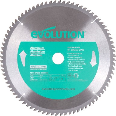10-in 80 -Tooth Tungsten carbide-tipped steel Chop saw blade Individual