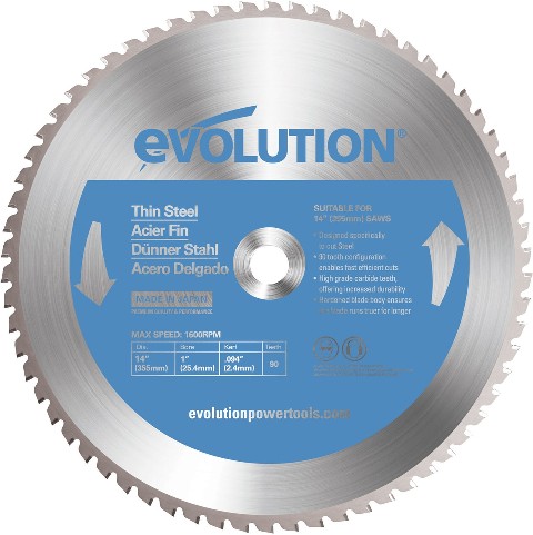 14-in 90 -Tooth Tungsten carbide-tipped steel Chop saw blade Individual