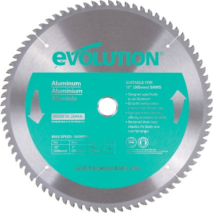 12-in 80 -Tooth Tungsten carbide-tipped steel Circular saw blade Individual
