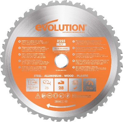 10-in 28 -Tooth Rough Finish Tungsten carbide-tipped steel Miter saw blade Individual