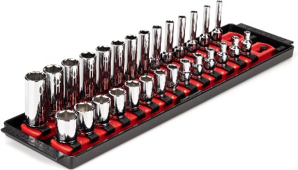 1/4-in Drive Metric Shallow/Deep Socket Set 28 -Pieces