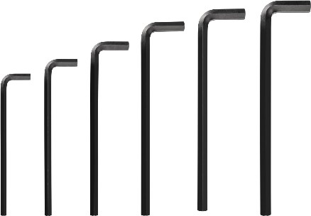 7/16-3/4 inch Assorted Standard (SAE) 6 -Pieces Hex key set