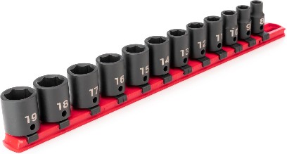 12 -Piece Metric 3/8-in Drive Set 6-point Impact Socket Set