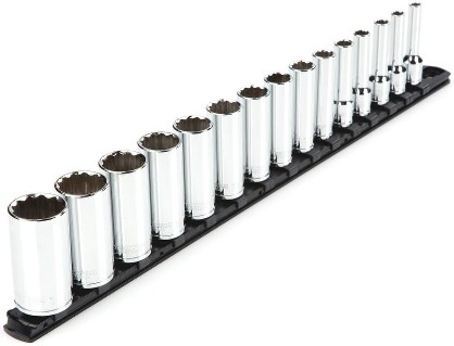 3/8-in Drive Standard (SAE) Deep Socket Set 15 -Pieces
