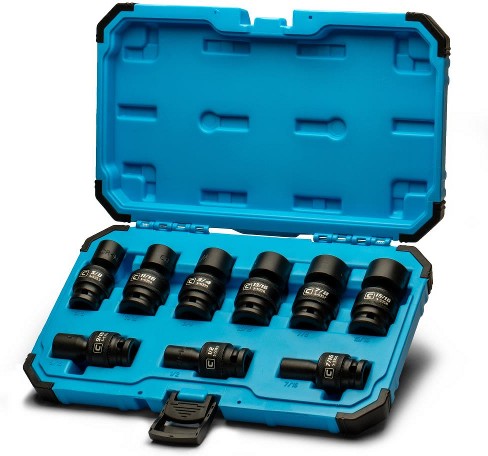 Standard (SAE) 1/2-in Drive Set 6-point Impact Socket Set