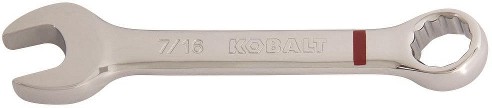 Stubby 7/16-in 12-point Standard (SAE) Standard Combination Wrench (no case)