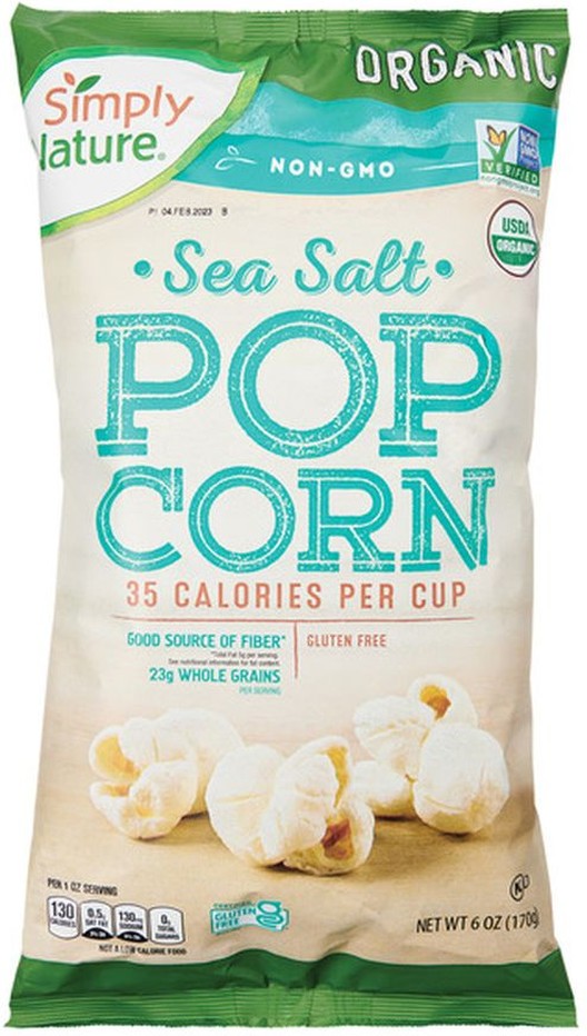 Sea Salt Organic Popcorn