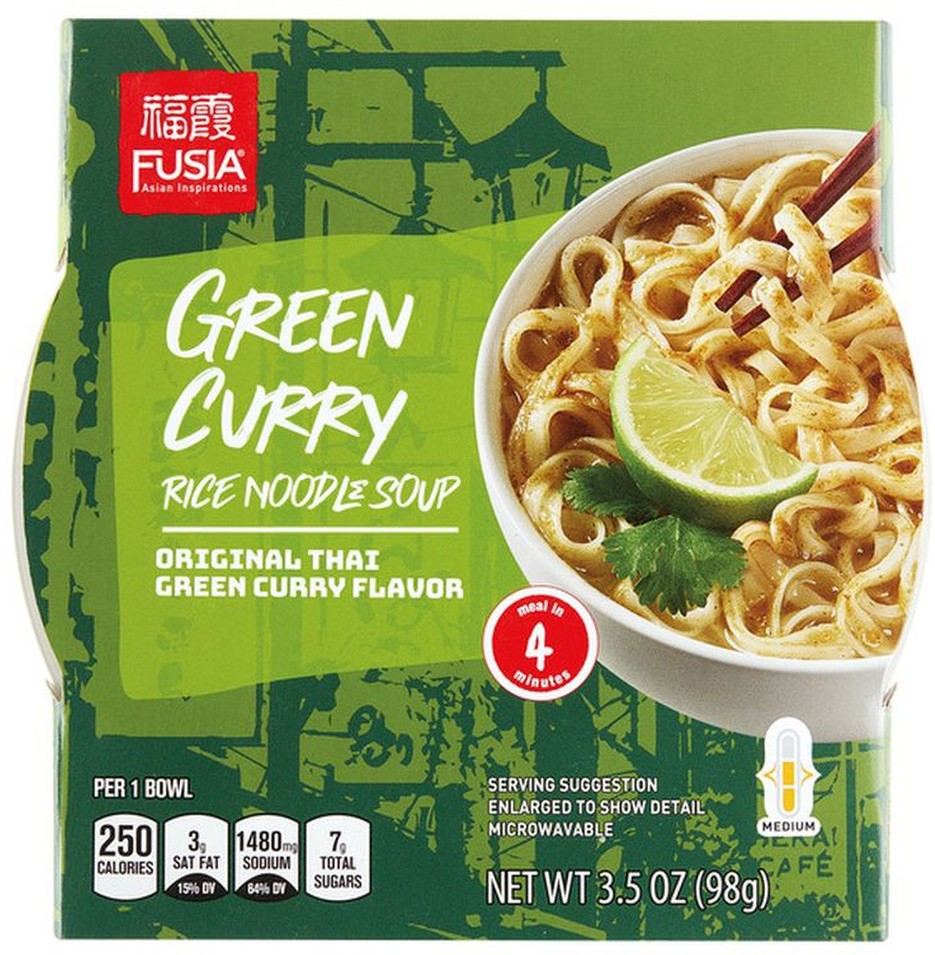 Green Curry Rice Noodle Bowl