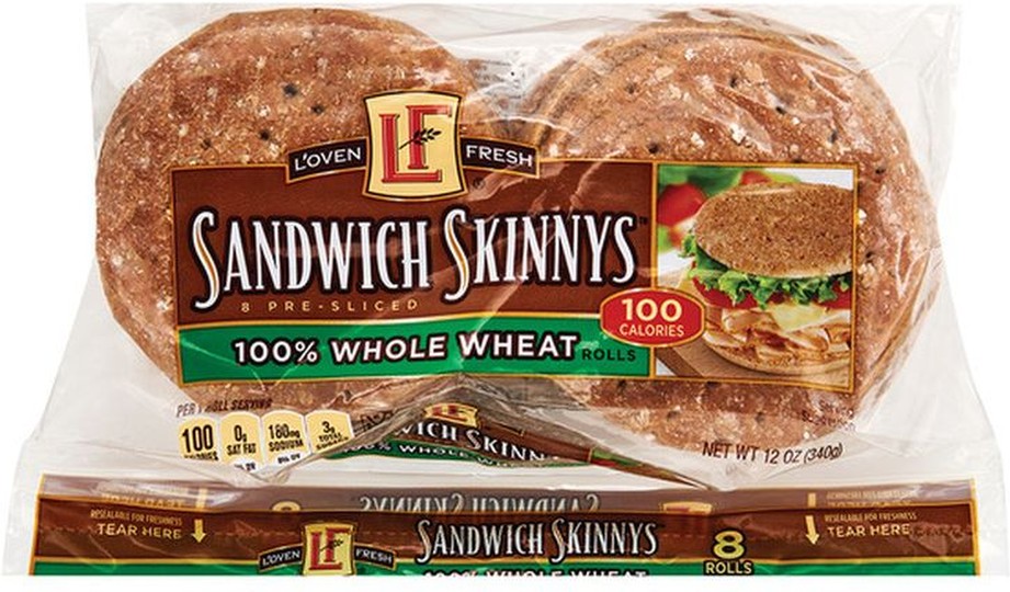 100% Whole Wheat Sandwich Skinnys