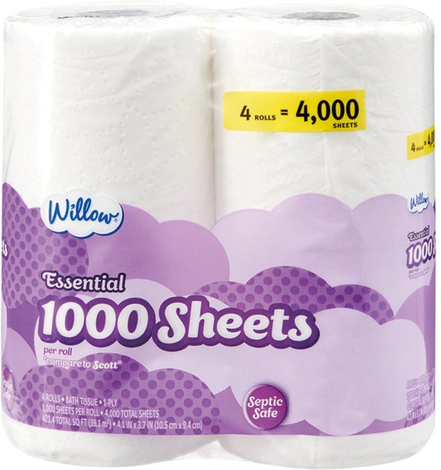1000 Sheet Bath Tissue