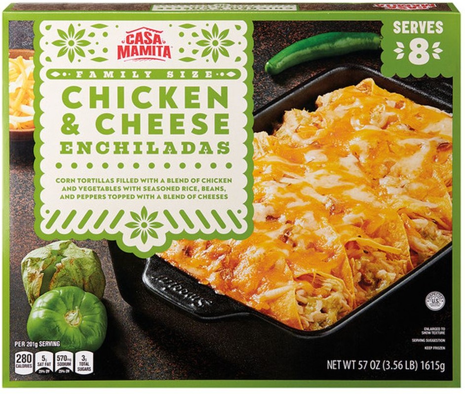 Family Size Chicken and Cheese Enchiladas