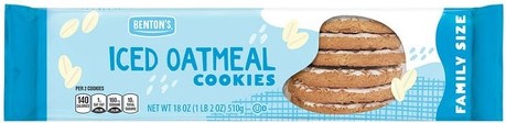 Family Size Iced Oatmeal Cookies