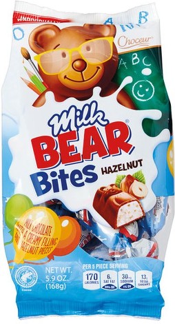 Milk Bear Chocolate Hazelnut Bites