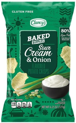 Sour Cream and Onion Rippled Baked Chips