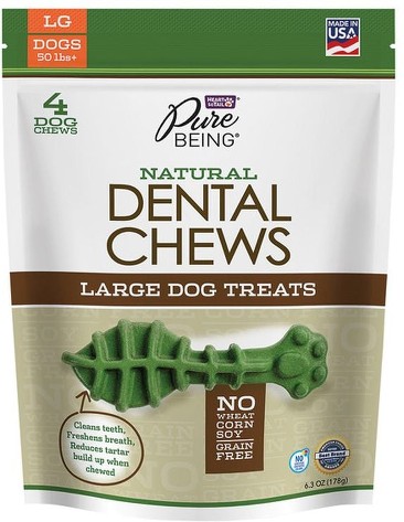Premium Molded Dental Chews for Dogs Large Size