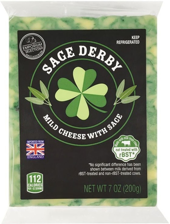 English Sage Derby Cheese