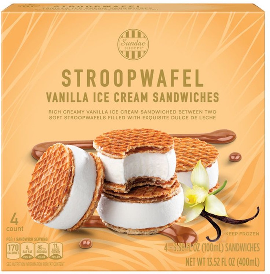 Stroopwafel Vanilla Ice Cream Sandwich