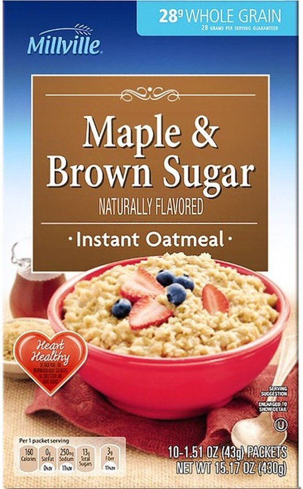 Maple and Brown Sugar Instant Oatmeal