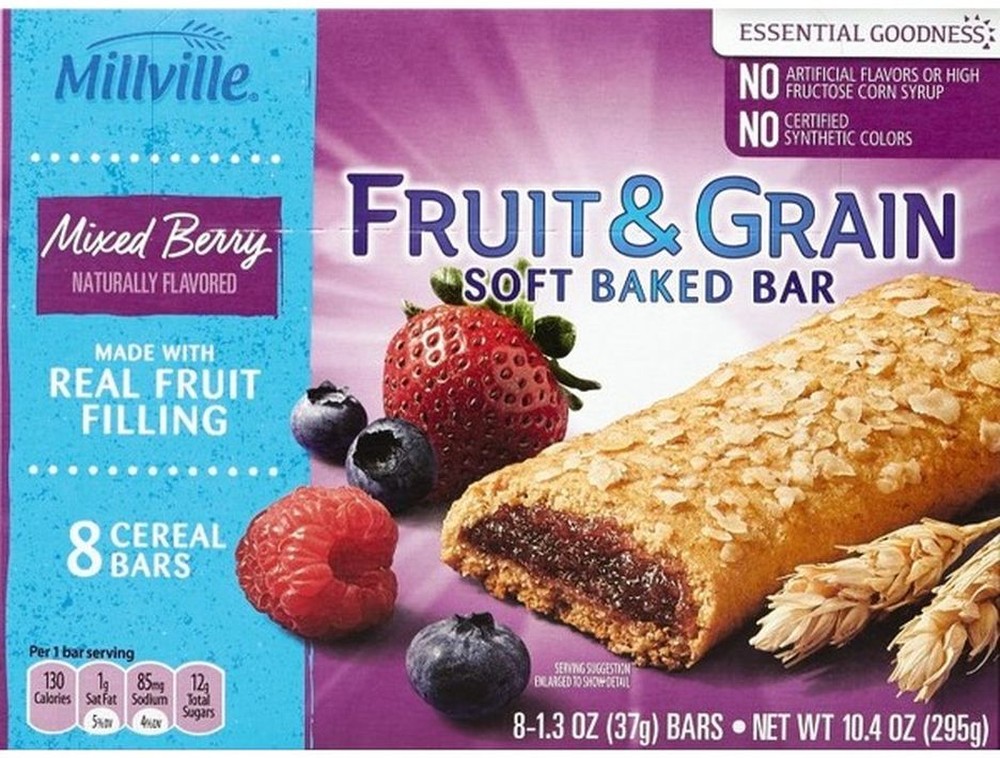 Mixed Berry Fruit & Grain Bars