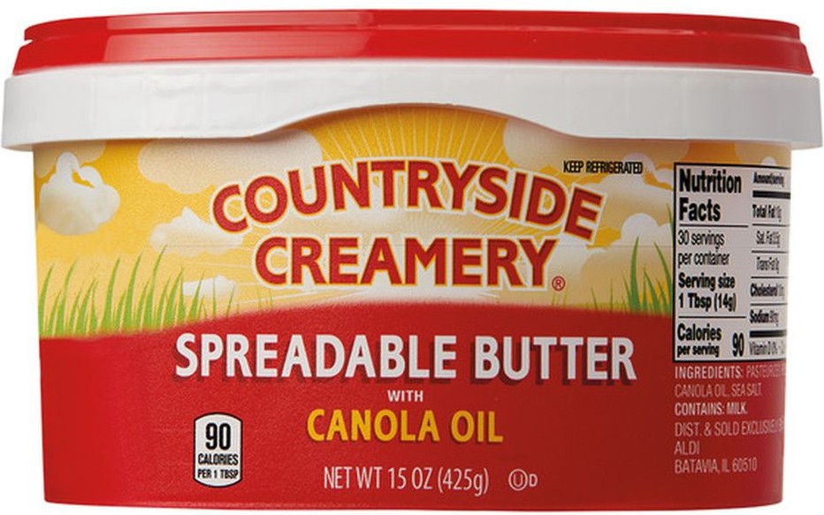 Spreadable Butter with Canola Oil