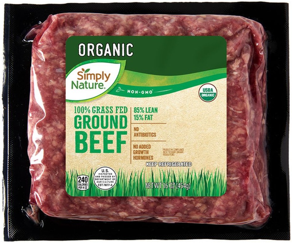 Organic Grass Fed 85/15 Ground Beef