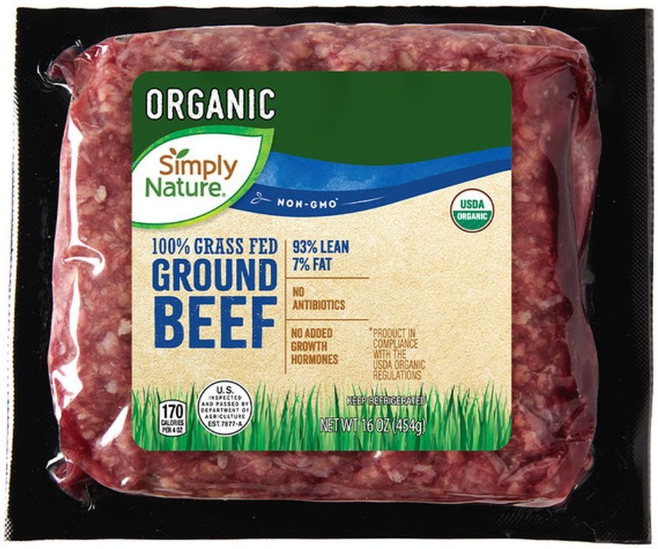Organic Grass Fed 93/07 Ground Beef